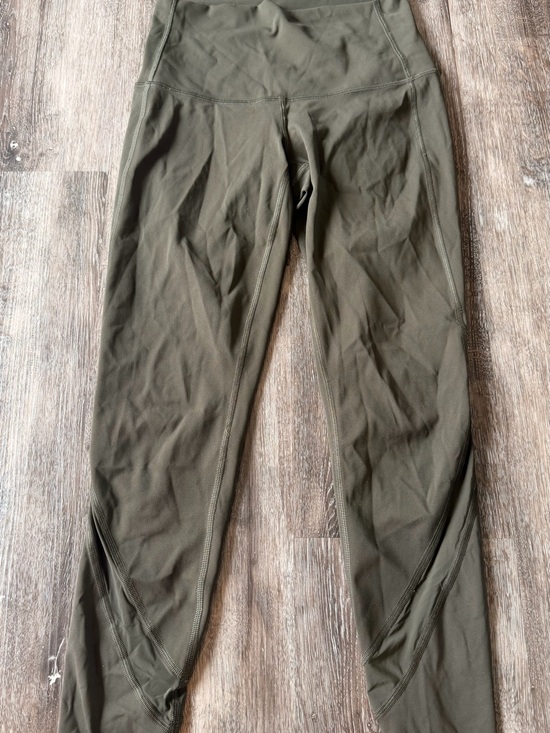 lululemon athletica Pants - lululemon athletica Olive Green Athletic cropped leggings